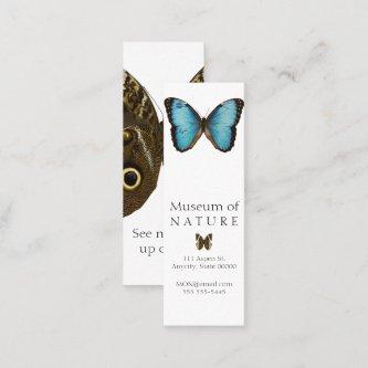 Blue morpho butterfly bookmark mini