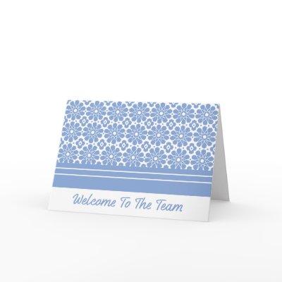 Blue Mosaic Welcome to the Team New Employee Card