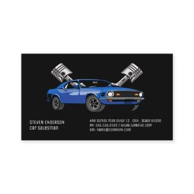 Blue Muscle Car | Pistons | Auto