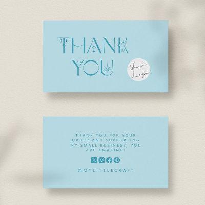 Blue Mystical Thank You Small Business Branding
