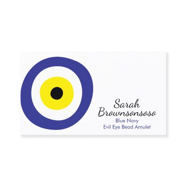 Blue Navy Yellow Spiritual Evil Eye Bead Amulet