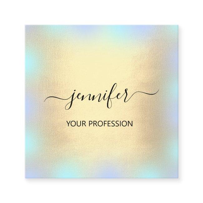Blue Ombré Gold Ombre  Professional Makeup. Square
