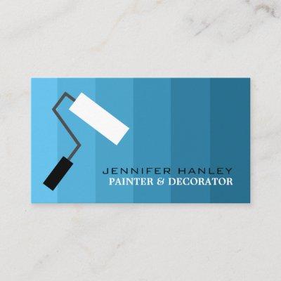 Blue Ombre & Paint Roller, Painter & Decorator