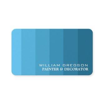 Blue Ombre Stripes, Painter & Decorator