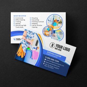 Blue Orange House Cleaning Janitorial Maid Service