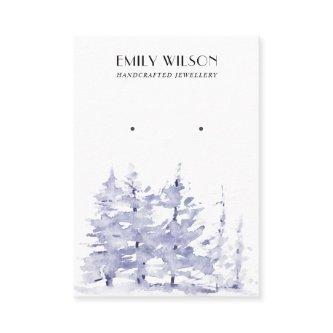 BLUE PINE TREE WINTER FOREST STUD EARRING DISPLAY