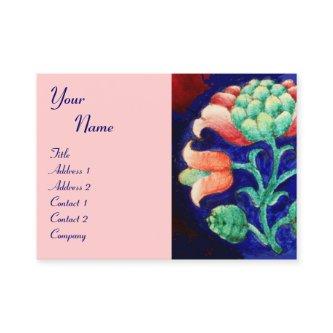 BLUE PINK GREEN FLOWER,FLORAL DECOR MONOGRAM