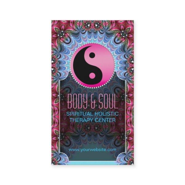 Blue Pink YinYang New Age Yoga