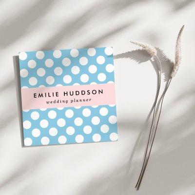 Blue Polka Dots, Polka Dot Pattern, Dots, Dotted Square