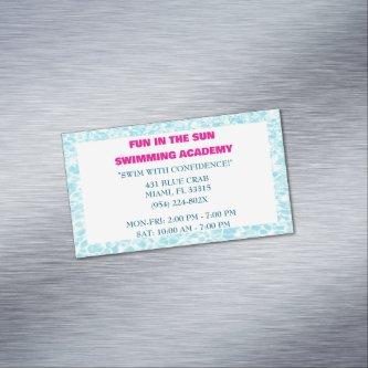 Blue Pool Water Swimming Lessons   Magnet