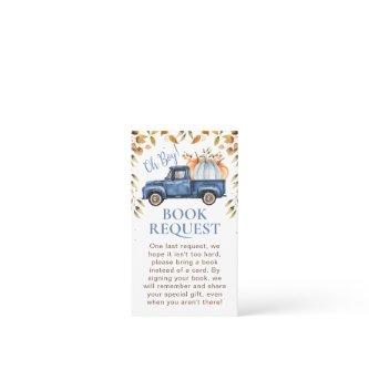 Blue Pumpkin Truck Foliage Book Request Insert