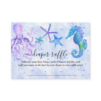 Blue Purple Seahorse Octopus Starfish Seaside Baby