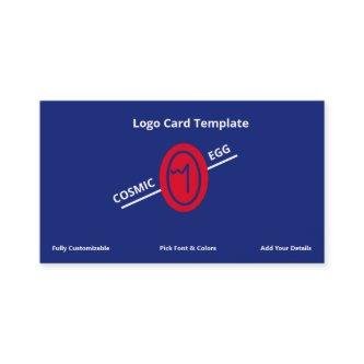 Blue Red Geoglyph Symbol Cosmic Egg Logo