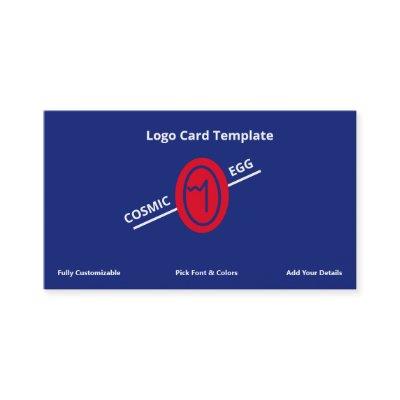 Blue Red Geoglyph Symbol Cosmic Egg Logo