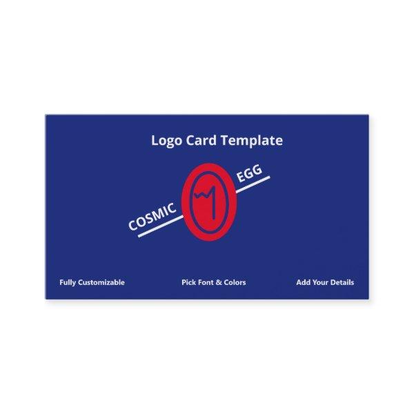 Blue Red Geoglyph Symbol Cosmic Egg Logo