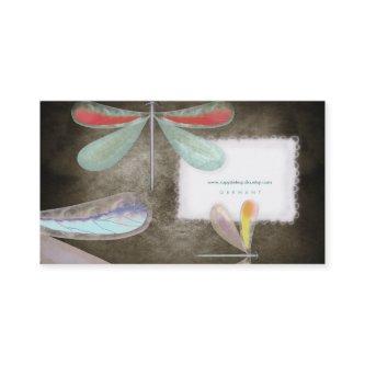 Blue red yellow butterfly night delicate silk Busi