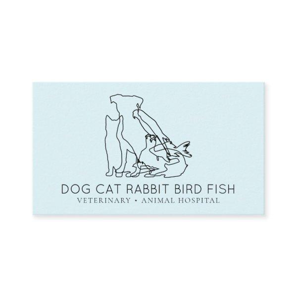 Blue Rescue Veterinary Dog cat fish rabbit bird
