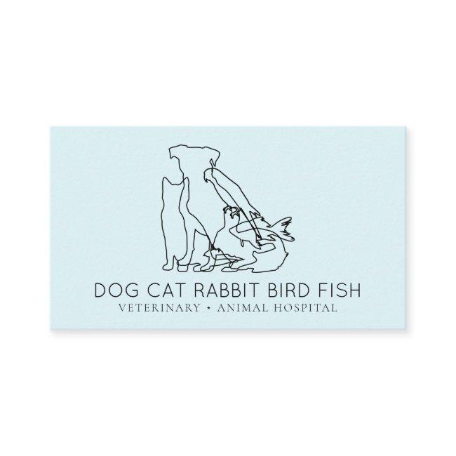 Blue Rescue Veterinary Dog cat fish rabbit bird