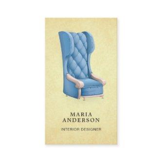 Blue Retro Chair Furniture Store Interior Designer