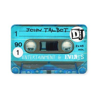 Blue Retro T4 Audiotape Cassette 80s DJ Business C