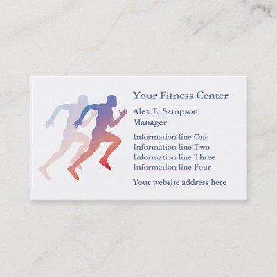 Blue Runner Fitness Business Template