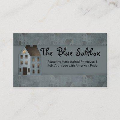 Blue Saltbox Primitive Country