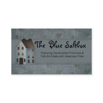 Blue Saltbox Primitive Country