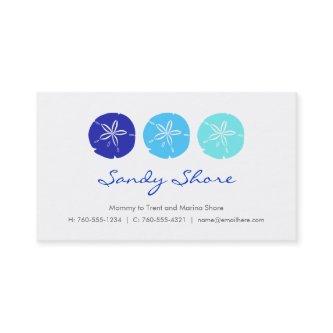 Blue Sand Dollar Mommy Cards /