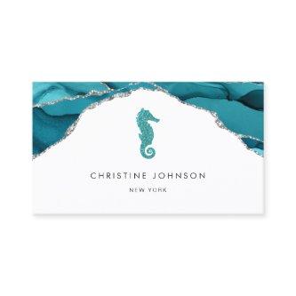 blue seahorse design