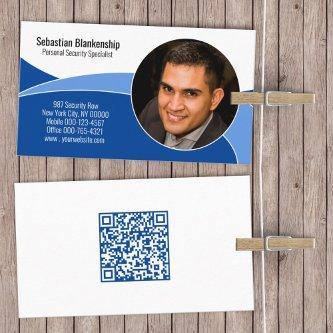 Blue Security Professional Custom Photo QR Code