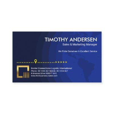 Blue Shades Globe Location Direction Marketing