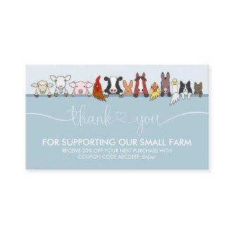 Blue Signature Farm Animal Veterinary Thank You