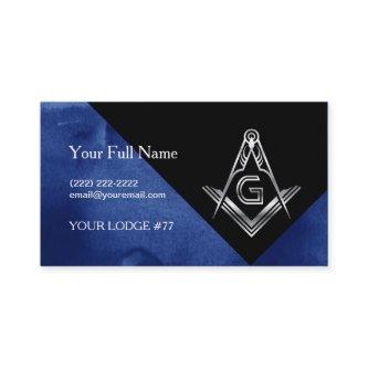 Blue Silver Masonic , Square Compass