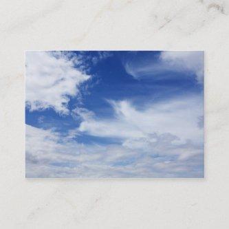 Blue Sky White Clouds Background - Customized