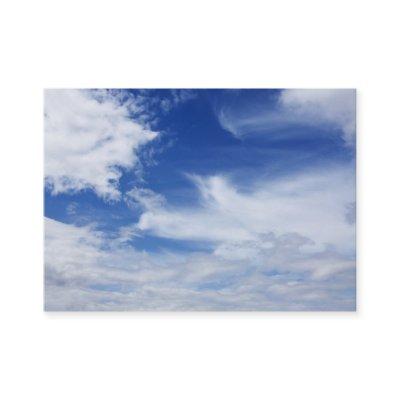 Blue Sky White Clouds Background - Customized