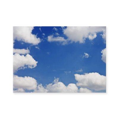 Blue Sky White Clouds Heaven Template