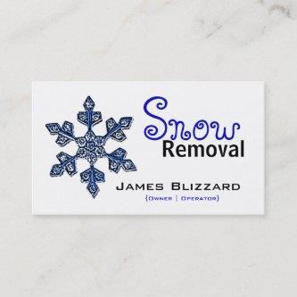Blue Snowflake Snow Removal Service