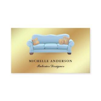 Blue Sofa Furniture Store Interior Designer