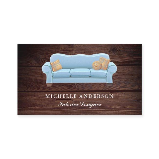 Blue Sofa Furniture Store Interior Designer