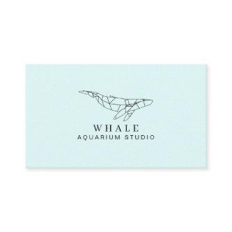 Blue Soft Low Poly Aquarium Fish Whale