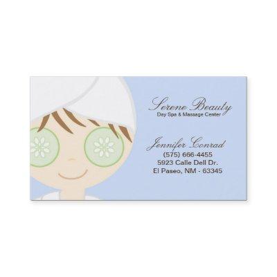 Blue Spa Girl Cucumber Spa Massage