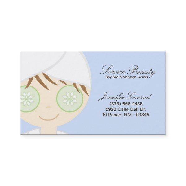 Blue Spa Girl Cucumber Spa Massage