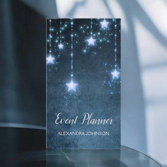 Blue Sparkly Stars under the Sky Event Planner