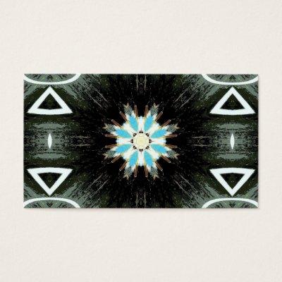 blue star-burst geometric