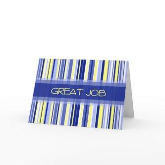 Blue Stripes Administrative Professionals Day Card