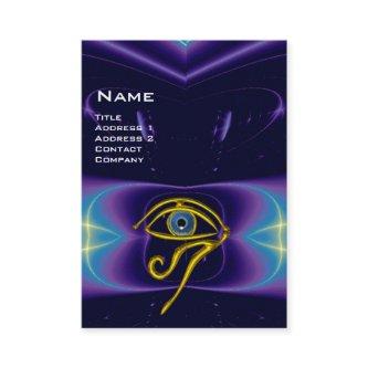 BLUE TALISMAN,GOLD HORUS EYE purple violet pink