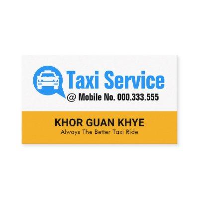 Blue Taxi Cab Speech Box