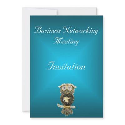 Blue Teal Business Meeting Invitation Change Logo