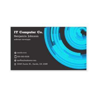 Blue Tech on Dark Gray