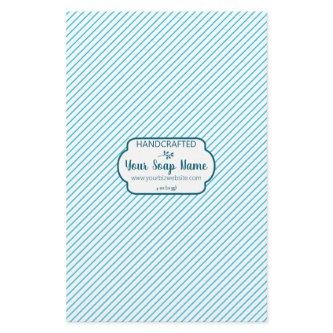 Blue Thin Diagonal Stripe Soap Wrap Paper